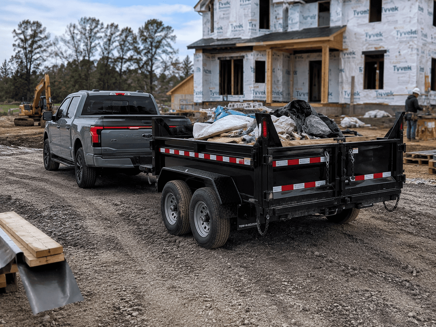 Dump Trailer available from Tow-N-Go Trailers