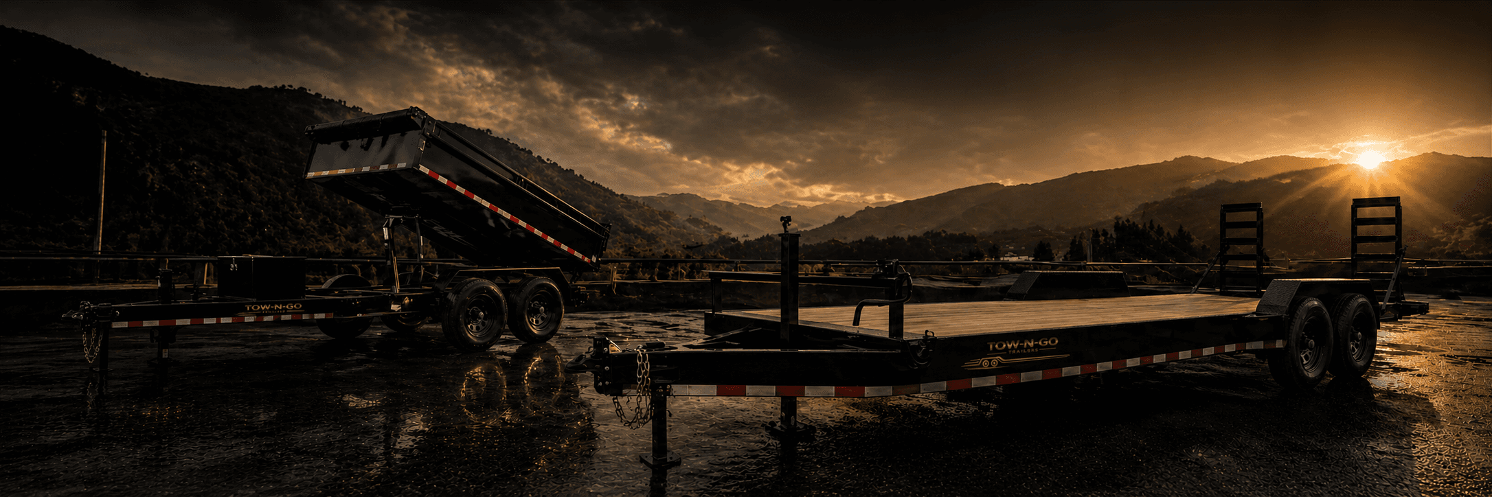Flat deck, dump, and enclosed trailer rentals in the Okanagan