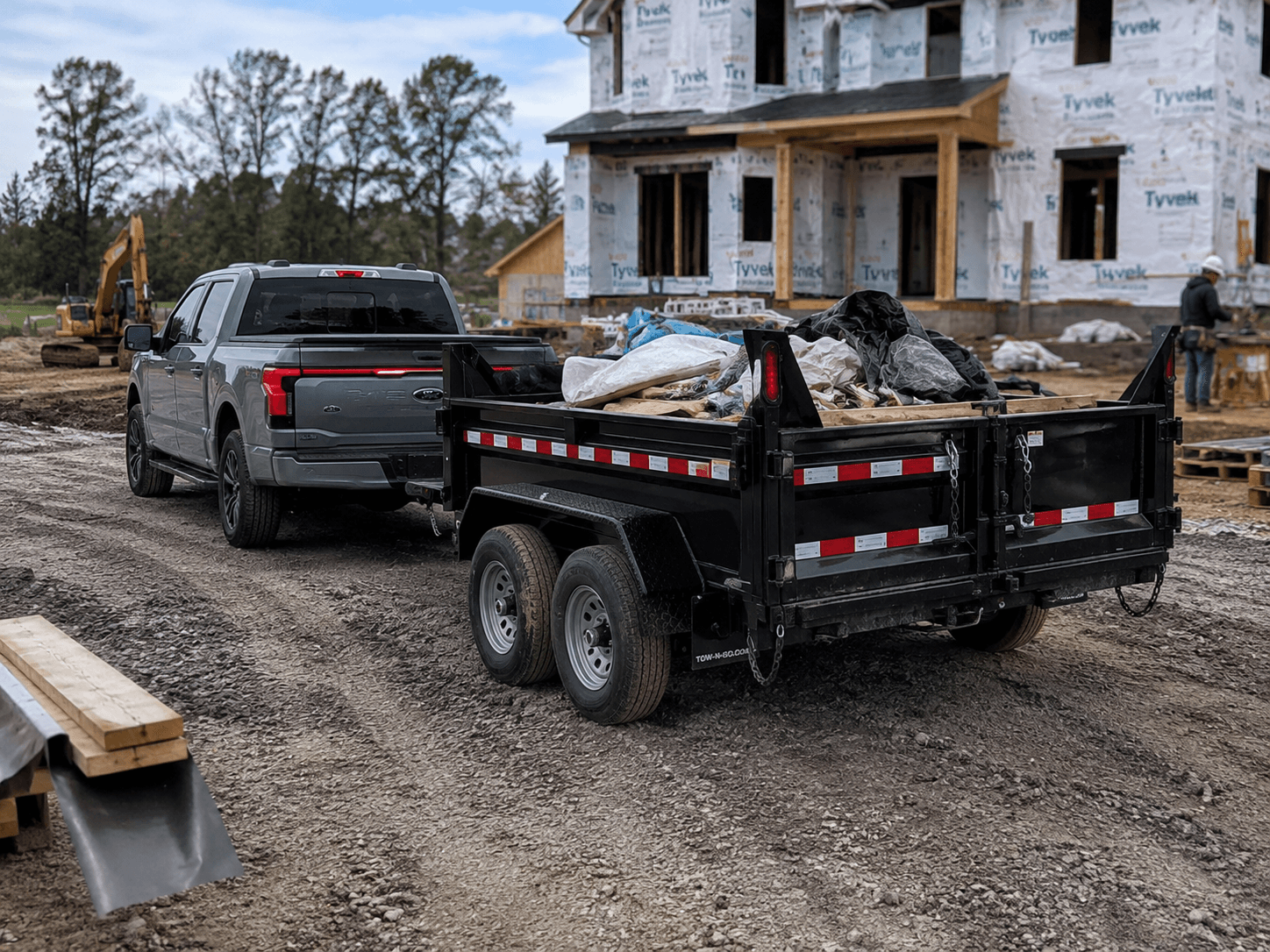 Dump Trailer available from Tow-N-Go Trailers