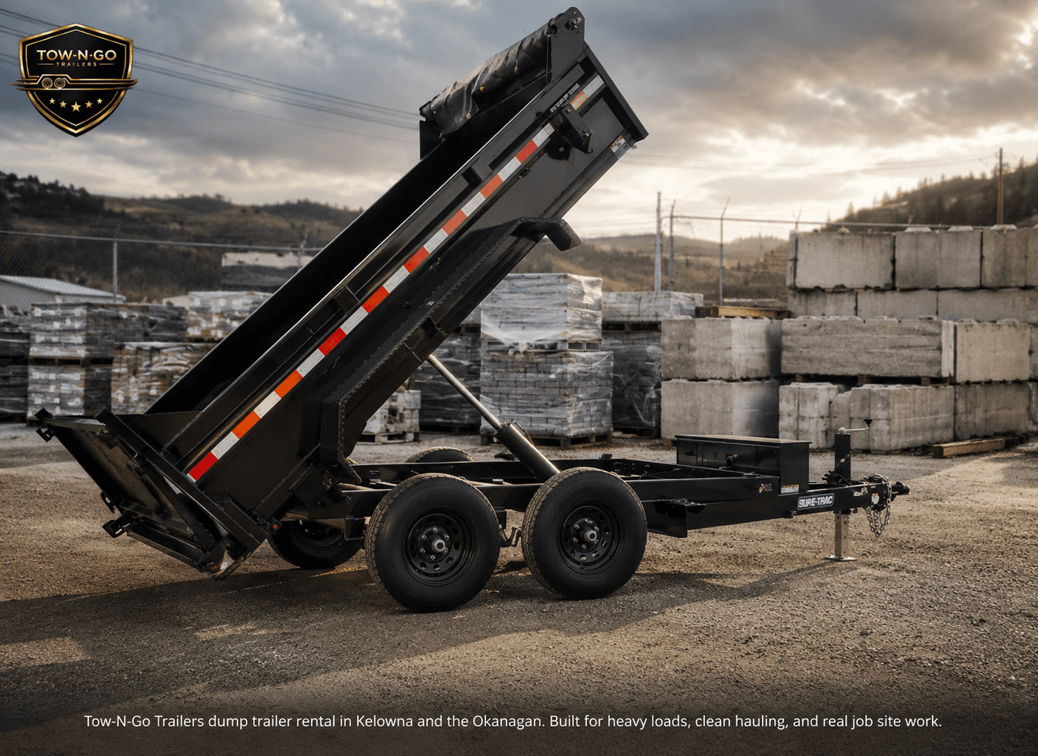 2025 SureTrac 6x10 Dump Trailer