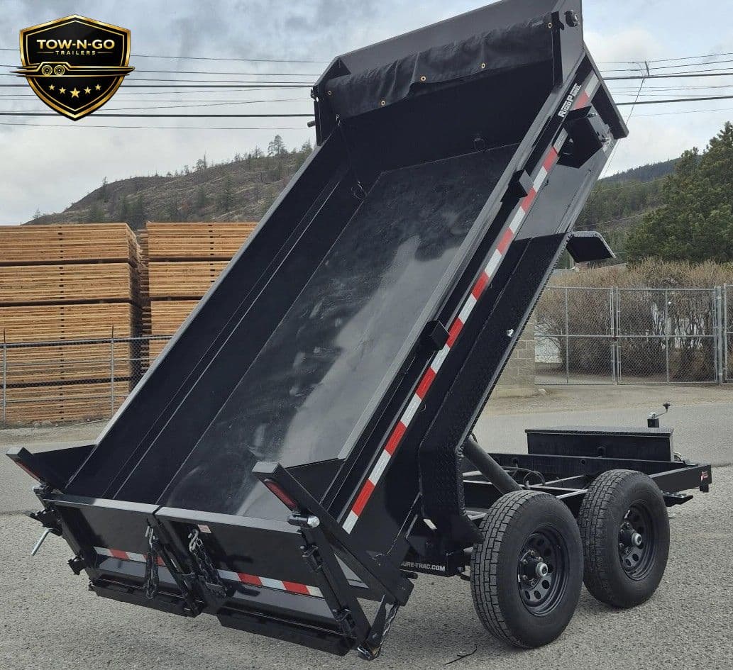 SureTrac 6x10 dump trailer rental in Okanagan